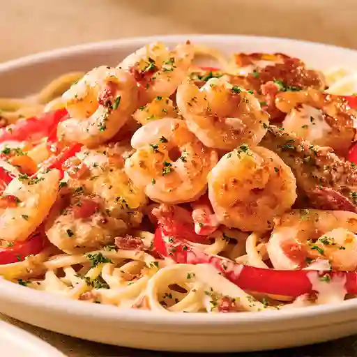 Chicken & Shrimp Carbonara