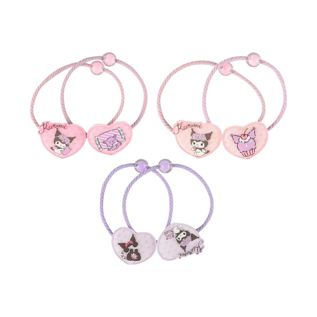 Sanrio - Bandas Elásticas para Cabello (2 pzas / Kuromi)