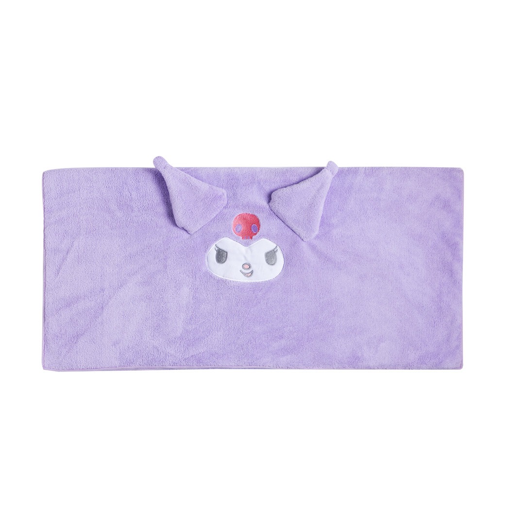 Sanrio - Toalla de Baño Absorbente de Vellón de Coral (Kuromi)