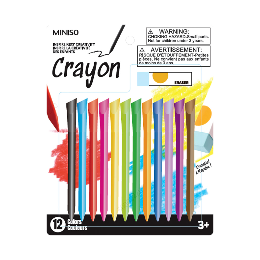 Set de Crayones con Borrador (13 pzas)