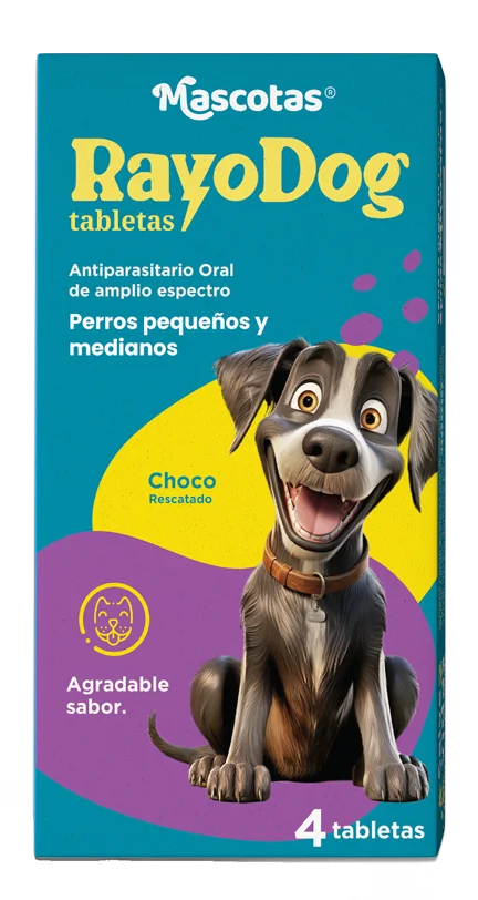 Rayo Dog – perros pequeños y medianos – 4 Tabletas