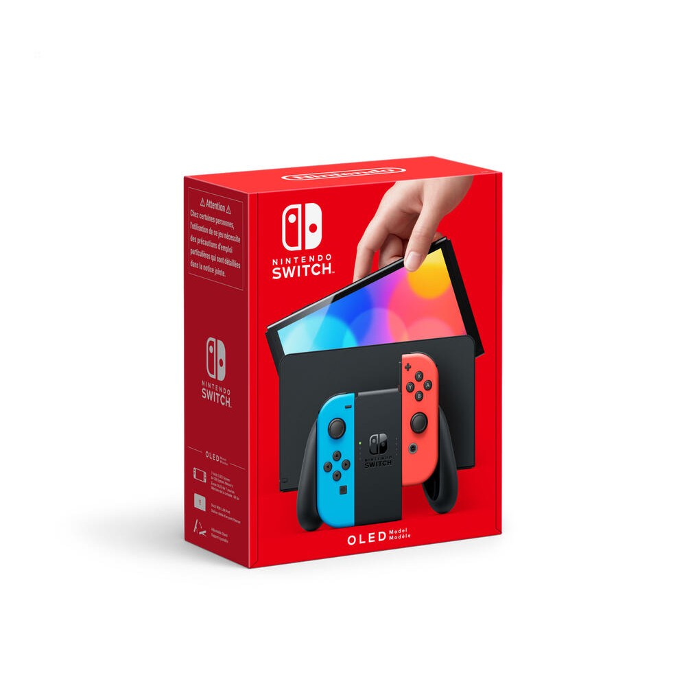 onsola Nintendo Switch Oled Mando Color Azul Neon Rojo Neon